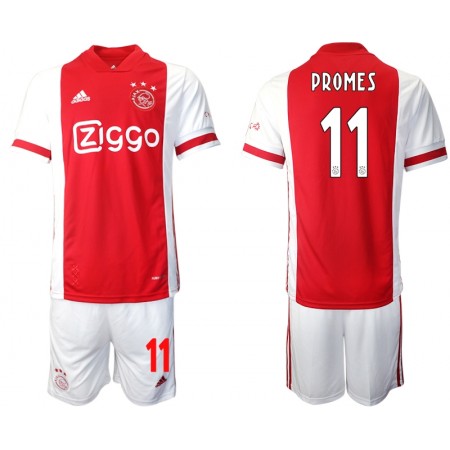 Billiga Fotbollströjor AFC Ajax Quincy Promes 11 Barn Hemma tröja 2020/21 Kortärmad